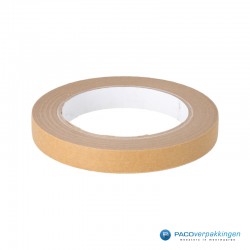 Papier tape – Smal – 15 mm – Bruin - FSC - Vooraanzicht