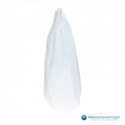 Plastic draagtassen - Wit - Shopper - Zijkant