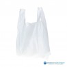 Plastic draagtassen - Wit - Shopper - Achteraanzicht