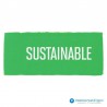 Kleding labels - Groen - Sustainable - Textiel - Close-up