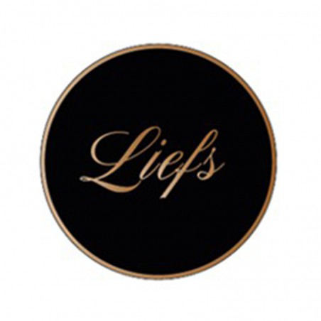 Cadeau stickers - Liefs - Brons op zwart Mat