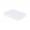 Magneetdoos A5 - Wit mat met strodessin - Eco papier - Budget - Zijaanzicht