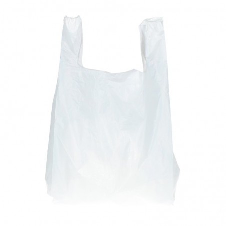 Plastic draagtassen - Wit - Shopper