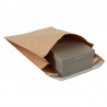 Papieren verzendzakken - L - Retoursluiting - Bruin - Recycle en biologisch afbreekbaar - FSC® - Zijaanzicht doos