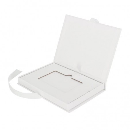 Giftcard doos - Wit Mat - Inlay karton en lintsluiting - Basic