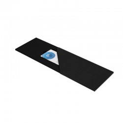 Giftcard Verpakking Met Sleeve - Zwart Mat - Premium - Zijaanzicht Open Met Kaart