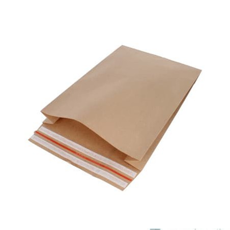 Papieren verzendzakken - XL - Retoursluiting - Bruin - Recycle - FSC® - Premium