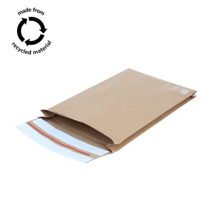 Papieren verzendzakken - Retoursluiting - Bruin - Recycle - Basic
