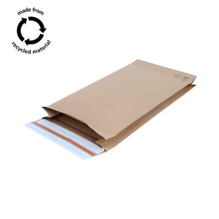 Papieren verzendzakken - Retoursluiting - Bruin - Recycle - Basic