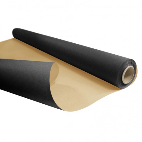 Inpakpapier - Effen - Zwart met bruin kraft (Nr. 770603) - Budget