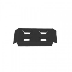 Inlay geschenkdoos met deksel - Bonbon - Zwart kraft - FSC® - Vooraanzicht