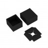 Inlay geschenkdoos met deksel - Bonbon - Zwart kraft - FSC® - Onderdelen