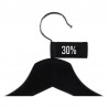 Kleding labels - Zwart - 30% - Textiel - Vooraanzicht op hanger
