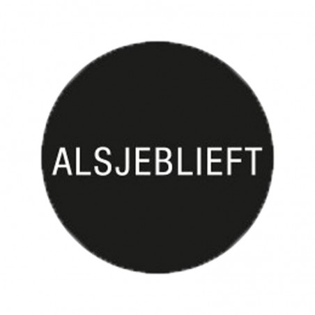 Cadeau stickers - ALSJEBLIEFT - Wit op zwart Glans