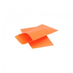 Papieren zakjes - Oranje Kraft - Zijaanzicht