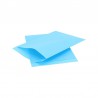 Papieren zakjes - Aquablauw Kraft - Zijaanzicht