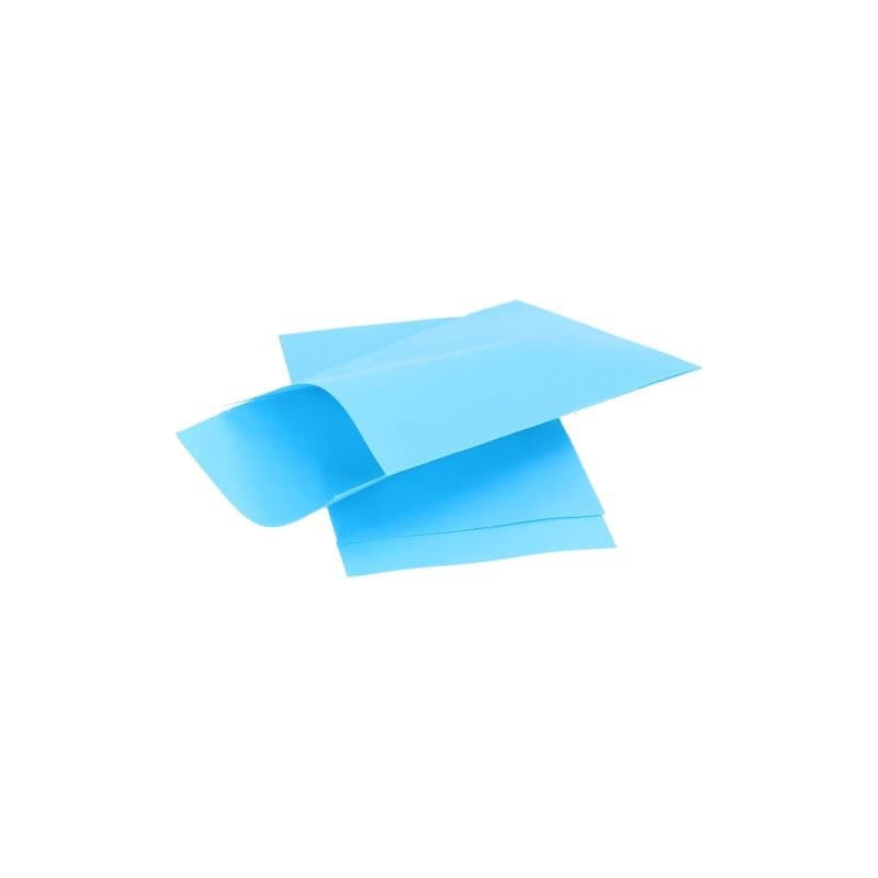 Papieren zakjes - Aquablauw Kraft - Zijaanzicht