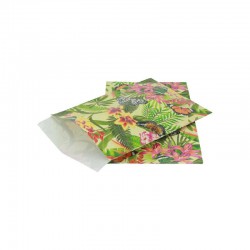 Papieren zakjes - Vlinder - Multikleur op groen (Nr. 807) - Zijaanzicht