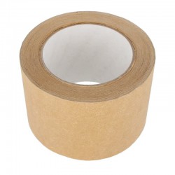 Papier tape - Breed - 75 mm - Bruin - vooraanzicht