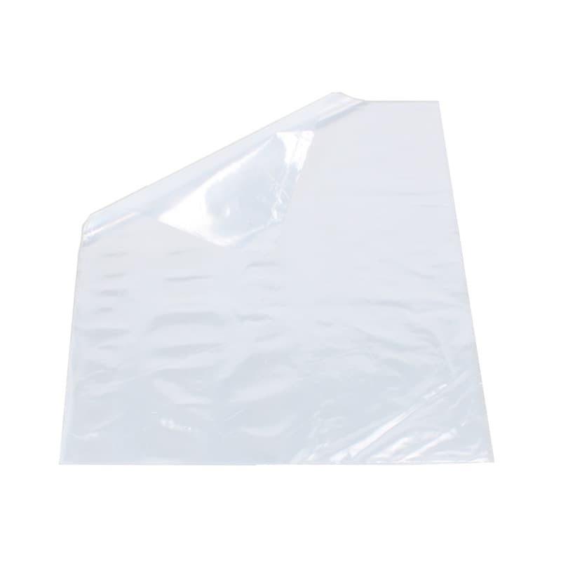 Plastic foliezakken - 30 MU - Transparant - Vooraanzicht