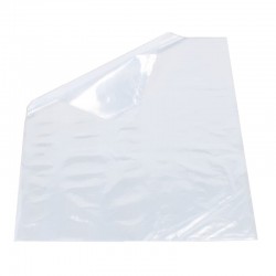 Plastic foliezakken - 150 MU - Transparant - Vooraanzicht