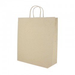 Papieren draagtassen - Kraft bruin - Recycle - 7426 - Zijaanzicht - Hoofdafbeelding