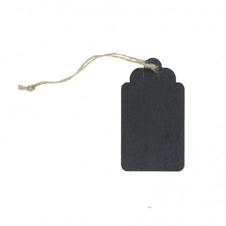 Houten hanger - Krijtbord - Zwart en bruin