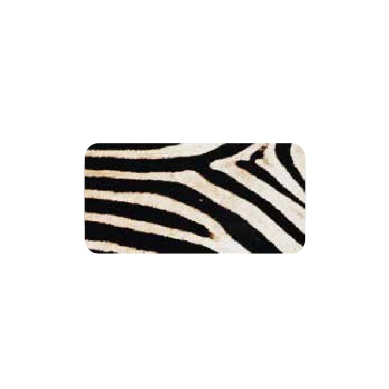 Cadeau stickers - Zebra - Zwart en wit glans - Close-up
