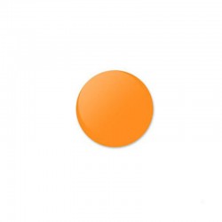 Stickers rond - Fluor Oranje Mat- Vooraanzicht