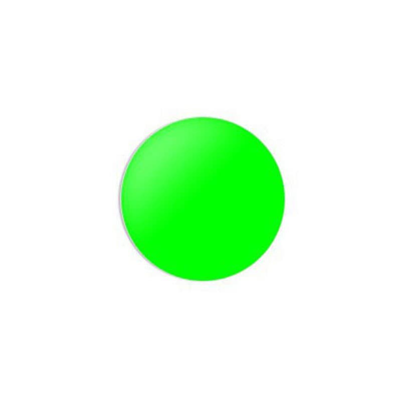 Stickers rond - Fluor Groen Mat - Vooraanzicht