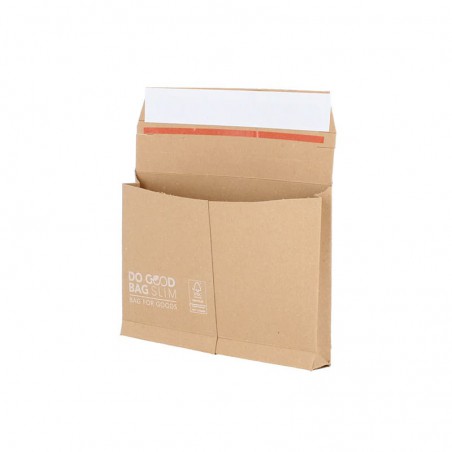 Kartonnen brievenbus envelop - A6 - Retoursluiting - Bruin - FSC®