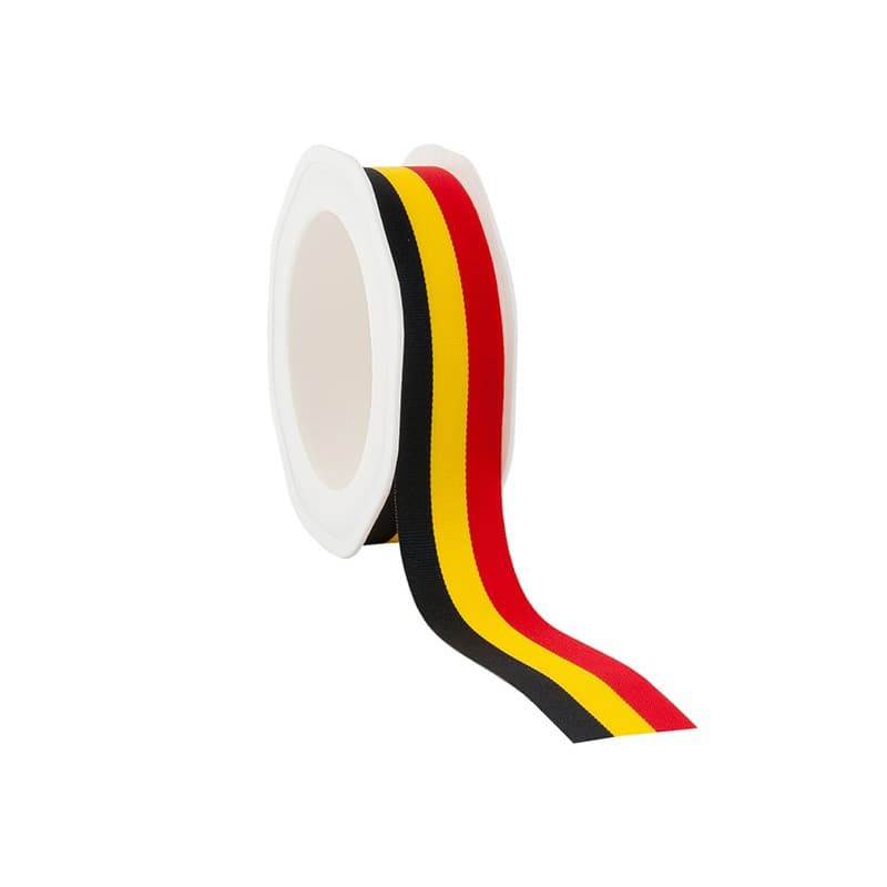 Inpaklint - België - Zwart, geel, rood - Vooraanzicht