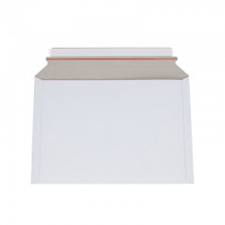 Akte enveloppen met plakstrip en venster - Zijopening - Wit - Per pallet - Bovenaanzicht