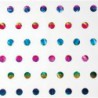Zijdepapier - Stippen - Regenboogkleuren op wit - Close-up
