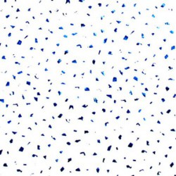 Zijdepapier - Edelsteen - Blauw op wit - Close-up