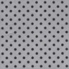 Inpakpapier - Stippen - Zwart op zilver (Nr. 1004) - Close-up